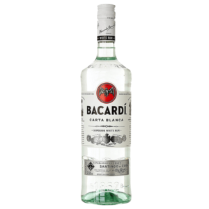 BACARDI CARTA BLANCA RUM 37,5° LT.1