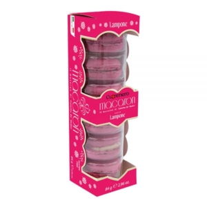 CUORENERO MACARONS LAMPONE 6 PZ ASTUCCIO x 10 PZ.